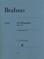 BRAHMS J.-2 RAPSODIE OP 79 PER PIANOFORTE *HENLE*