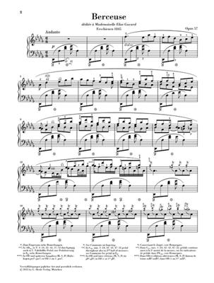 CHOPIN -BERCEUSE IN REb MAGGIORE OP 57 *HENLE*