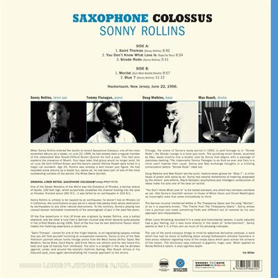 SONNY ROLLINS -SAXOPHONE COLOSSUS *VINILE COLORATO BLU*