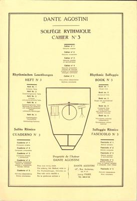 AGOSTINI D.-SOLFEGGIO RITMICO VOL 3